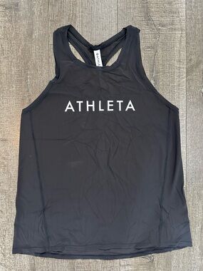 Athleta Women’s Ultimate Train Logo Tank in Black - Size S